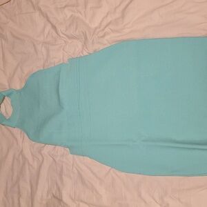 VENUS Vibrant Mint Green Womens Mock Neck Dress